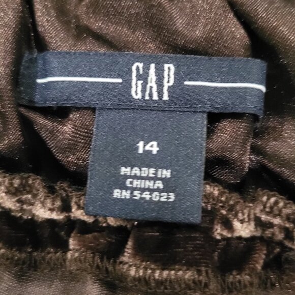 Gap Size 14 Chocolate Brown Velvet Dress, Spaghetti Straps, Low Back - Picture 8 of 9
